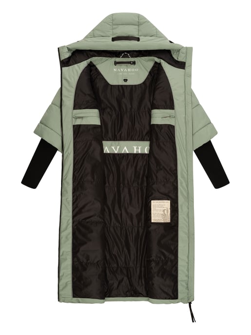 Navahoo Damen Steppjacke Ciao Miau – Extra Lang & Warm - Image 5