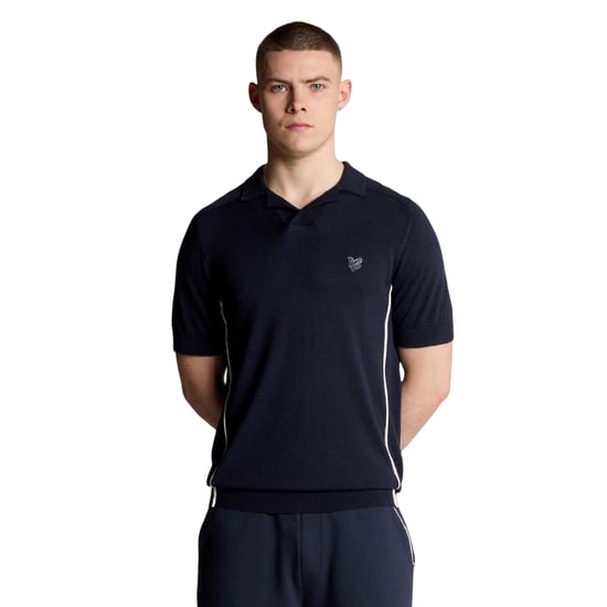Lyle & Scott - Poloshirt für Herren, Gesäumt, Jerseyware (Blau) - Image 3