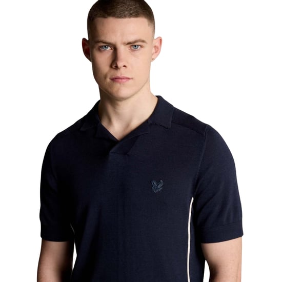 Lyle & Scott - Poloshirt für Herren, Gesäumt, Jerseyware (Blau) - Image 4