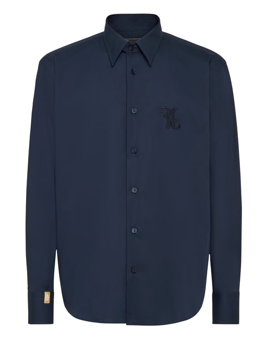 Embroidered Cotton Shirt Loose Fit - Image 1