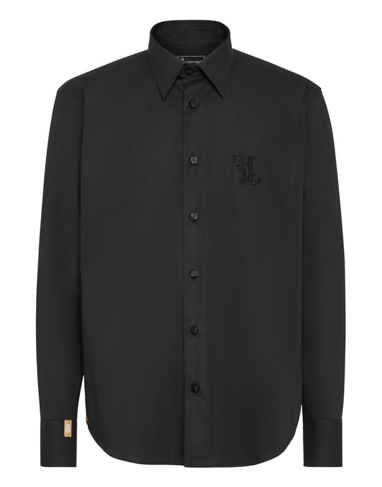 Embroidered Cotton Shirt Loose Fit - Image 1