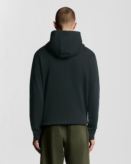 Lyle & Scott Cheers Grafik Loopback Hoodie - Marineblau - Image 4