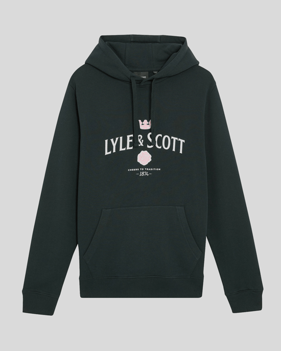 Lyle & Scott Cheers Grafik Loopback Hoodie - Marineblau - Image 5