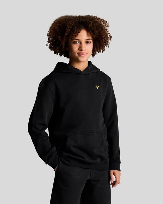 Lyle & Scott Jungen Loopback-Baumwoll-Hoodie - Schwarz - Image 1