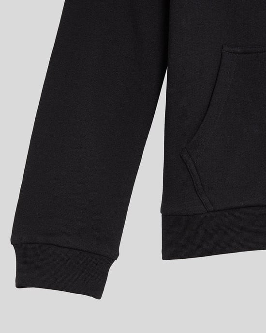 Lyle & Scott Jungen Loopback-Baumwoll-Kapuzenpullover mit durchgehendem Reißverschluss - Schwarz - Image 3
