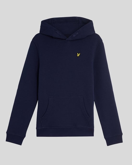 Lyle & Scott Jungen Loopback-Baumwoll-Hoodie - Marineblau - Image 3