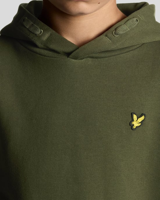 Lyle & Scott Jungen Loopback Baumwoll Hoodie - Grün - Image 3
