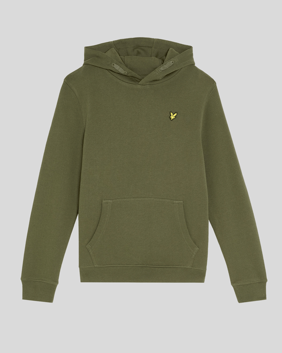 Lyle & Scott Jungen Loopback Baumwoll Hoodie - Grün - Image 5