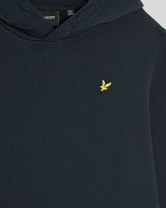 Lyle & Scott Jungen Brush Back Hoodie - Marineblau - Image 3