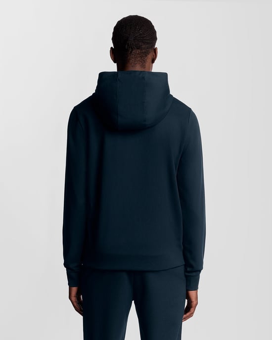 Lyle & Scott Sports Leichter Kapuzenpullover mit Reißverschluss – Marineblau - Image 4