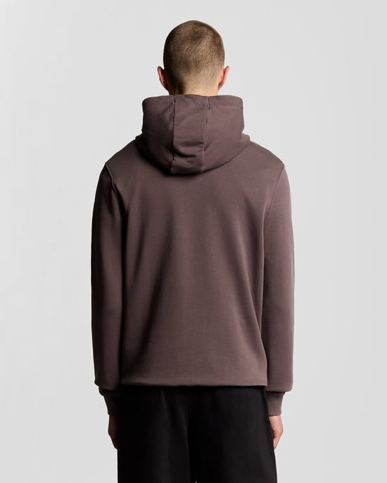 Lyle & Scott Loopback Baumwoll Full Zip Hoodie - Braun - Image 4