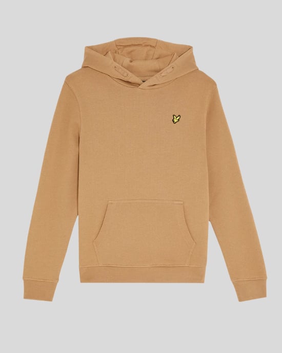 Lyle & Scott Jungen Loopback-Baumwoll-Hoodie - Braun - Image 1