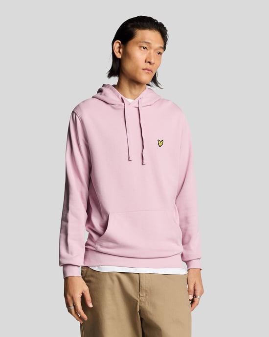 Lyle & Scott Loopback Baumwoll-Hoodie - Pink - Image 1