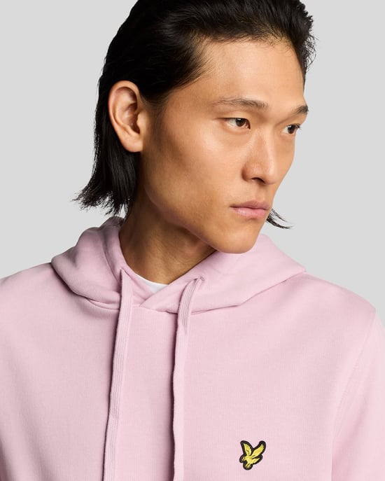 Lyle & Scott Loopback Baumwoll-Hoodie - Pink - Image 3