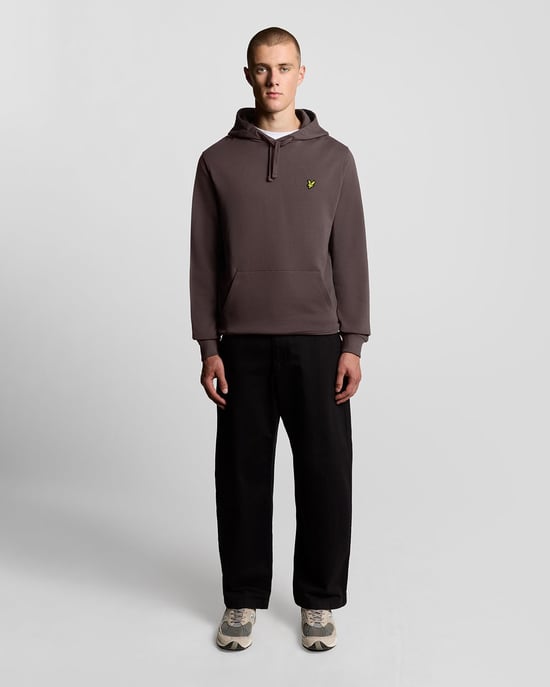 Lyle & Scott Loopback Baumwoll-Hoodie - Braun - Image 2