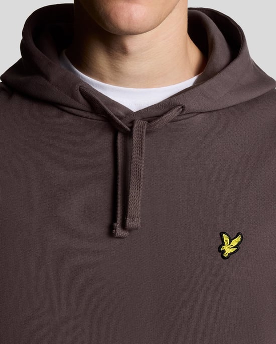 Lyle & Scott Loopback Baumwoll-Hoodie - Braun - Image 3
