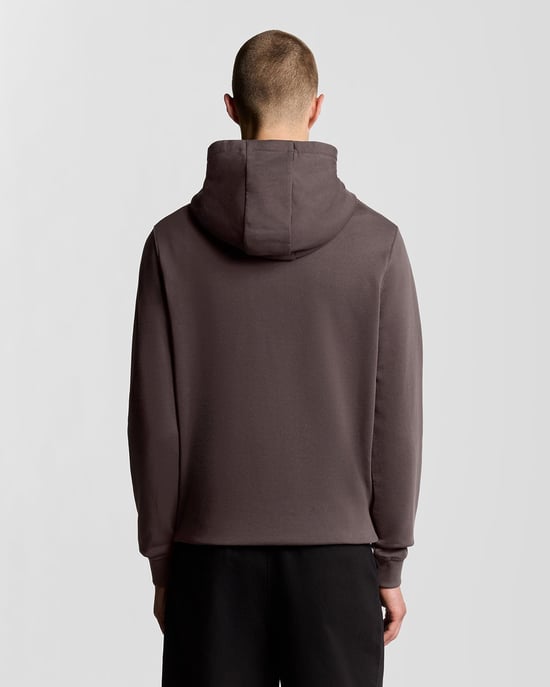 Lyle & Scott Loopback Baumwoll-Hoodie - Braun - Image 4