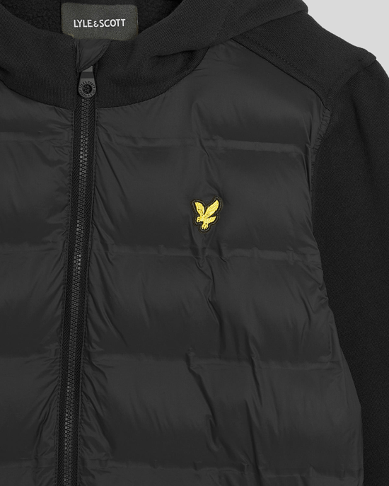 Lyle & Scott Hybrid-Hoodie für Jungen, Schwarz - Image 3