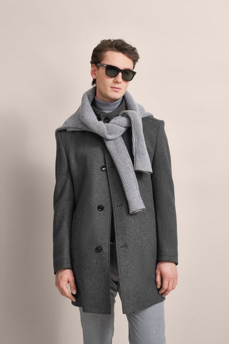 Bugatti Herren Wollmantel mit Westenfake - Image 1
