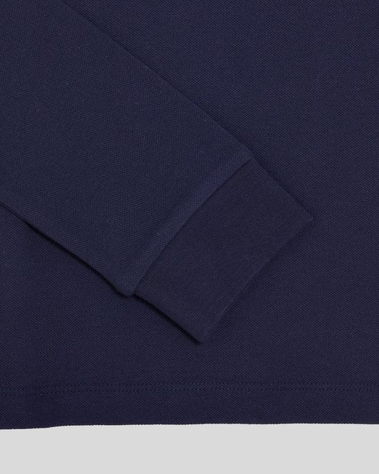 Lyle & Scott Langärmliges Poloshirt aus Baumwolle für Jungen, Marineblau - Image 2
