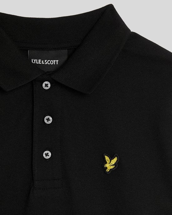 Lyle & Scott Jungen Langarm-Poloshirt aus Baumwolle - Schwarz - Image 2