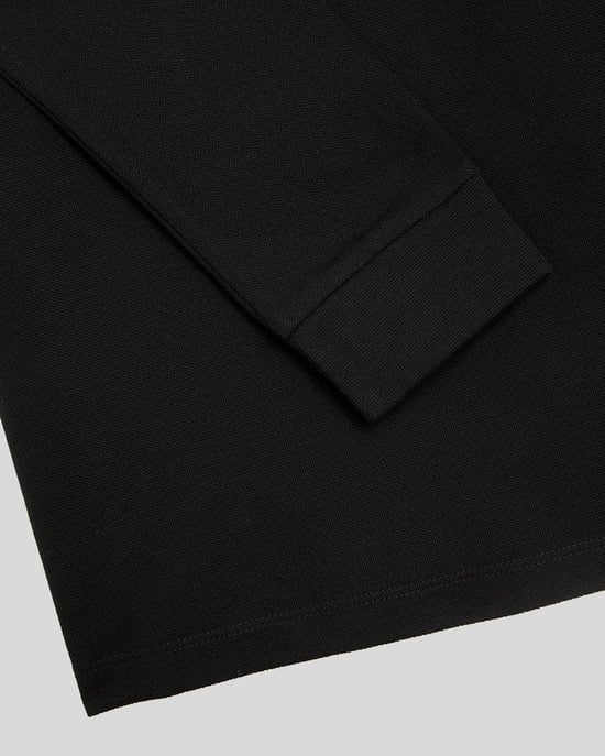 Lyle & Scott Jungen Langarm-Poloshirt aus Baumwolle - Schwarz - Image 3