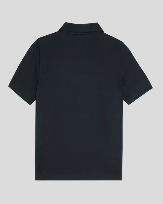 Lyle & Scott Poloshirt aus merzerisierter Baumwolle für Jungen, Ton in Ton, Marineblau - Image 2