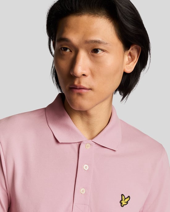 Lyle & Scott Baumwoll-Polohemd - Pink - Image 4