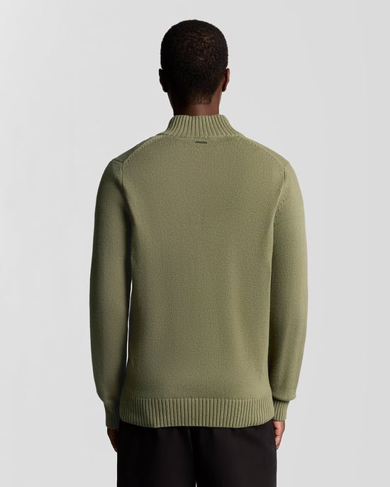 Lyle & Scott Strickjacke aus Wollmischung - Grün - Image 4