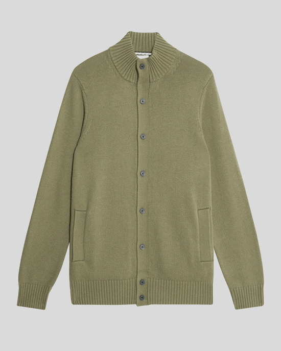 Lyle & Scott Strickjacke aus Wollmischung - Grün - Image 5