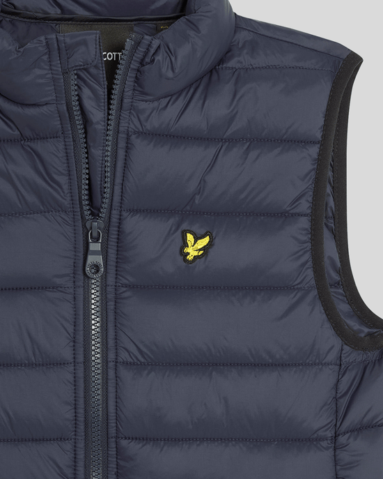 Lyle & Scott Leichte, wattierte Weste für Jungen – Marineblau - Image 3