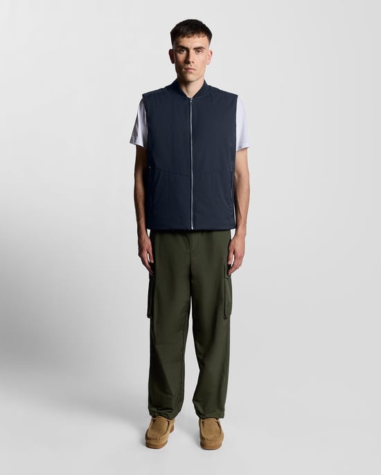 Lyle & Scott Golf – Wasserabweisende, isolierte Weste – Marineblau - Image 2