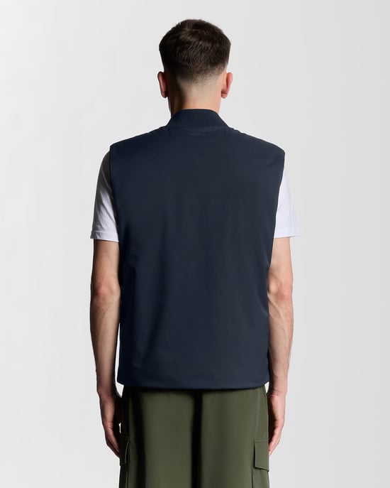 Lyle & Scott Golf – Wasserabweisende, isolierte Weste – Marineblau - Image 4