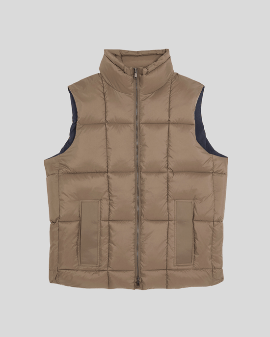 Lyle & Scott Square Cocoon Pufferweste - Braun - Image 5