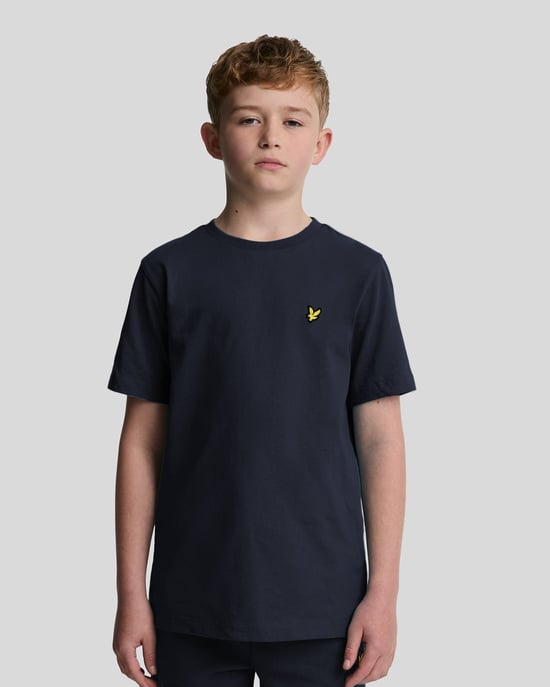 Lyle & Scott Baumwoll-T-Shirt für Jungen – Marineblau - Image 1