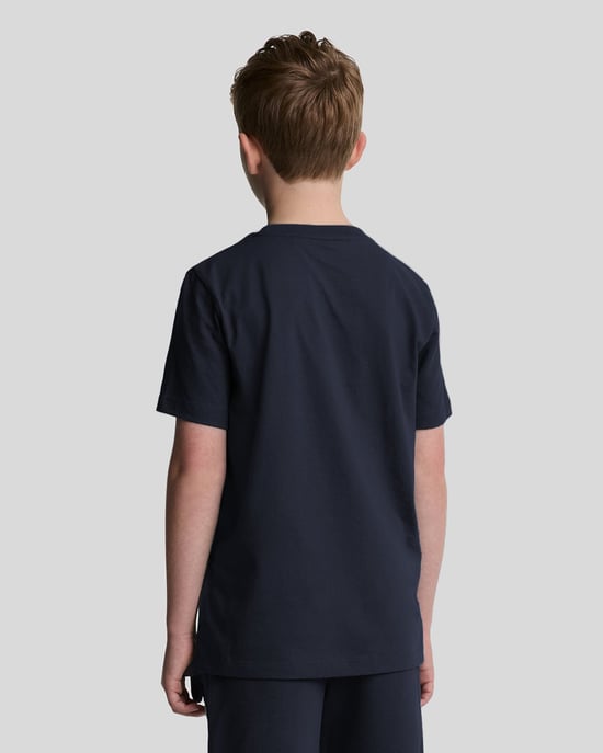 Lyle & Scott Baumwoll-T-Shirt für Jungen – Marineblau - Image 3