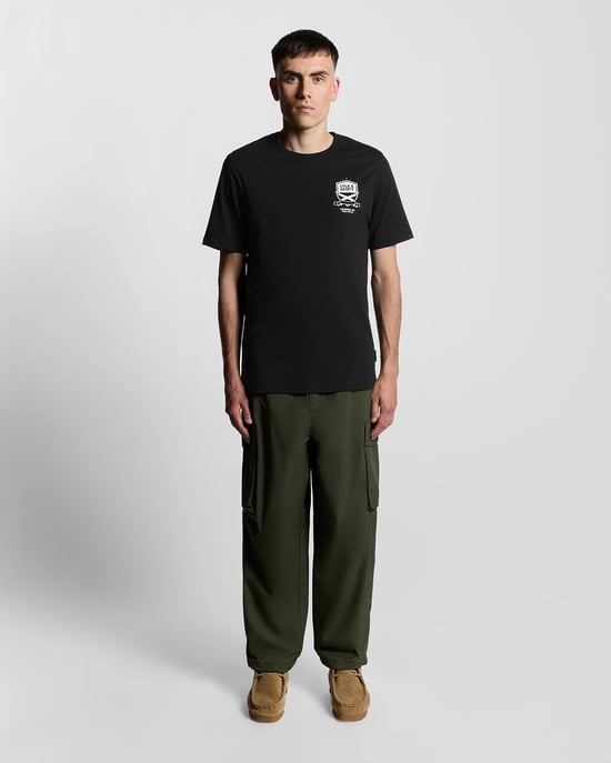 Lyle & Scott Legends Auf dem Platz Grafik T-Shirt - Schwarz - Image 2