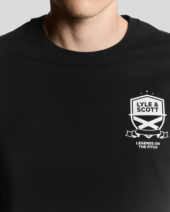 Lyle & Scott Legends Auf dem Platz Grafik T-Shirt - Schwarz - Image 3
