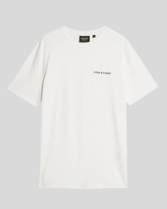 Lyle & Scott Baumwoll-T-Shirt mit Rundhalsausschnitt und Logoschriftzug - Weiß - Image 5