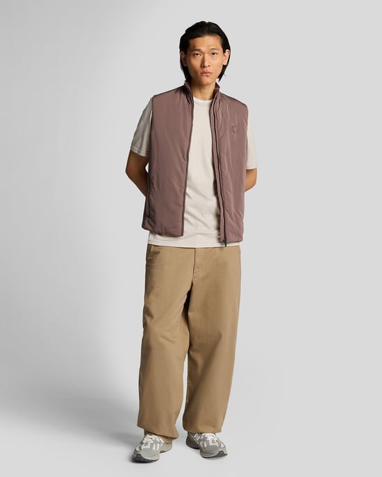 Lyle & Scott T-Shirt aus superfeiner Baumwolle mit Zierstreifen – Sand - Image 2