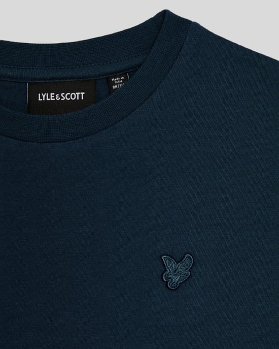 Lyle & Scott Leinen-T-Shirt für Jungen – Marineblau - Image 2