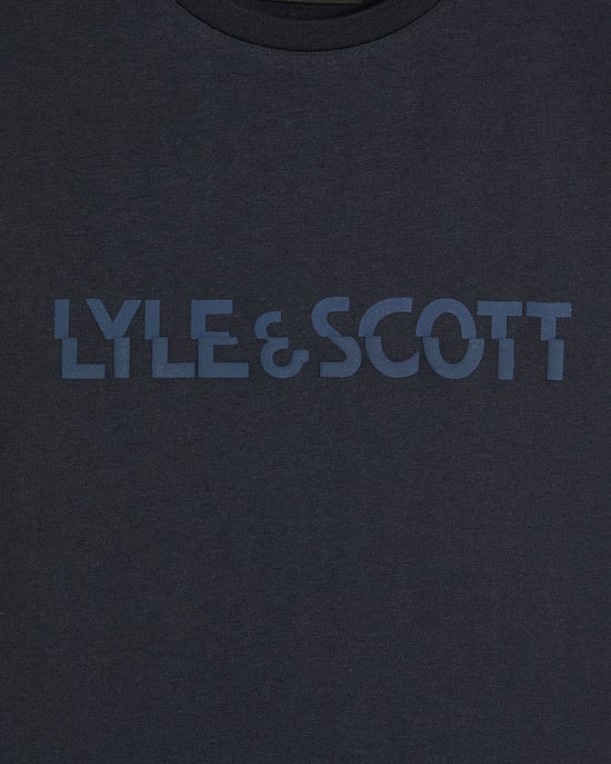Lyle & Scott Jungen Lyle & Scott Print T-Shirt - Marineblau - Image 3