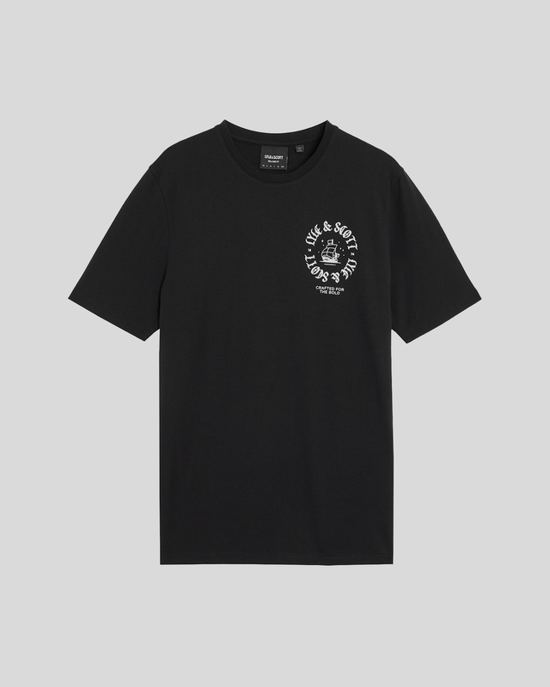 Lyle & Scott T-Shirt mit Schiffsabzeichen und Grafik – Schwarz - Image 5