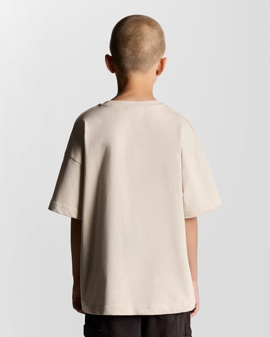 Lyle & Scott Schweres, entspanntes T-Shirt für Jungen – Weiß - Image 4