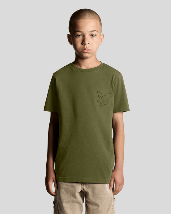 Lyle & Scott Jungen-T-Shirt mit geprägtem Adler - Grün - Image 1