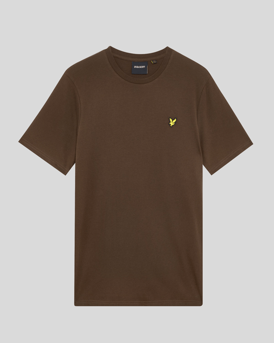 Lyle & Scott Baumwoll-T-Shirt mit Rundhalsausschnitt - Braun - Image 5