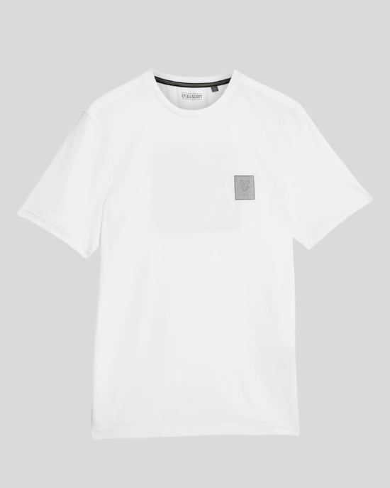 Lyle & Scott Sports T-Shirt mit farblich abgestimmtem Logo – Weiß - Image 5