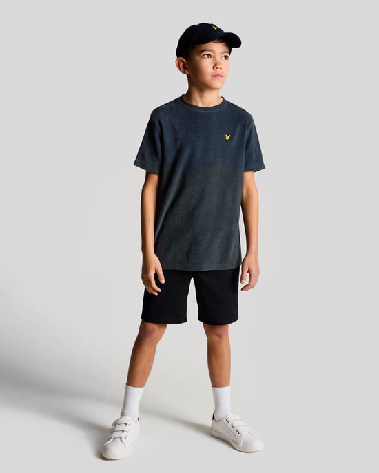 Lyle & Scott Frottee-T-Shirt für Jungen – Marineblau - Image 2