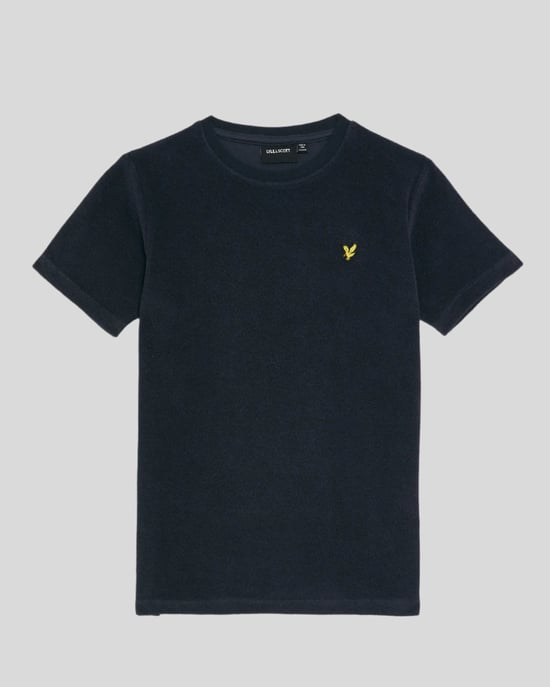 Lyle & Scott Frottee-T-Shirt für Jungen – Marineblau - Image 3