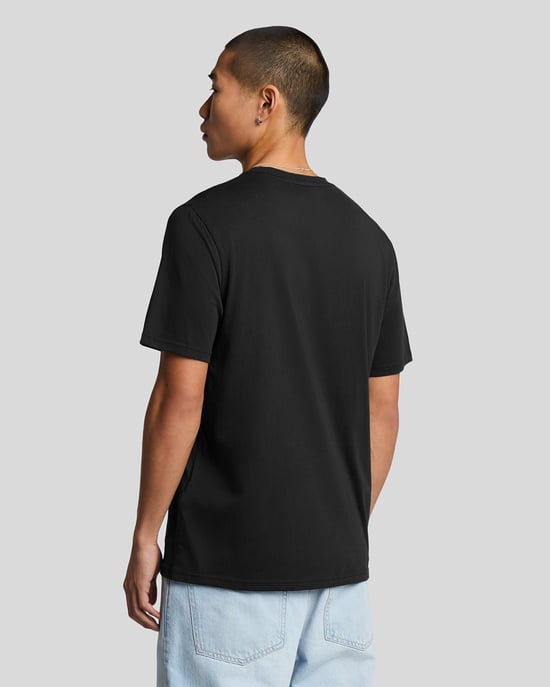 Lyle & Scott T-Shirt aus superfeiner Baumwolle – Schwarz - Image 3